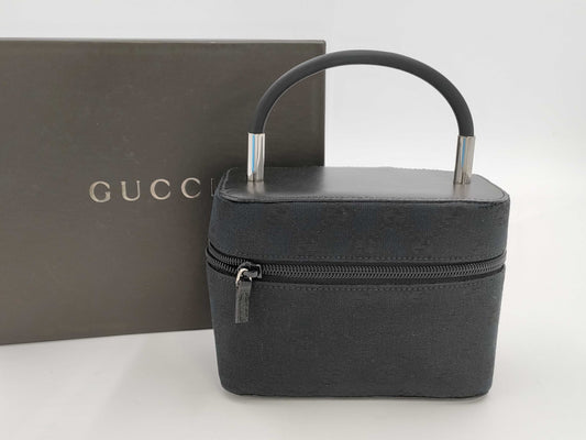 GUCCI Gucci GG Canvas Vanity Bag Handbag Handbag