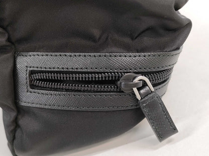 PRADA Tessuto Nylon and Saffiano Leather Pouch