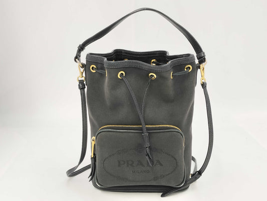 PRADA Logo Jacquard 2WAY Shoulder Bag Shoulder Bag