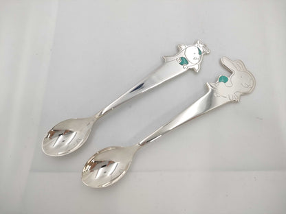 Tiffany&Co. Tiny Tiffany Tick On A Rock Baby Spoon SV925 Sterling Silver Pair Other Accessories