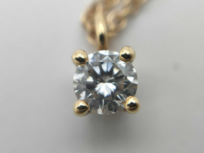 Tiffany & Co. Solitaire 1PD AU750 1.6g Necklace 
