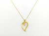 Tiffany&Co. Open Leaf 1PD 750 4.1g Necklace 