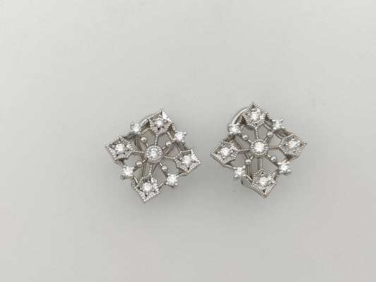 D0.16/0.16ct K18 6.6g Earrings 