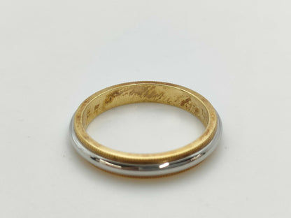 Tiffany & Co. Millgrain 750/PT950 6.6g Ring 