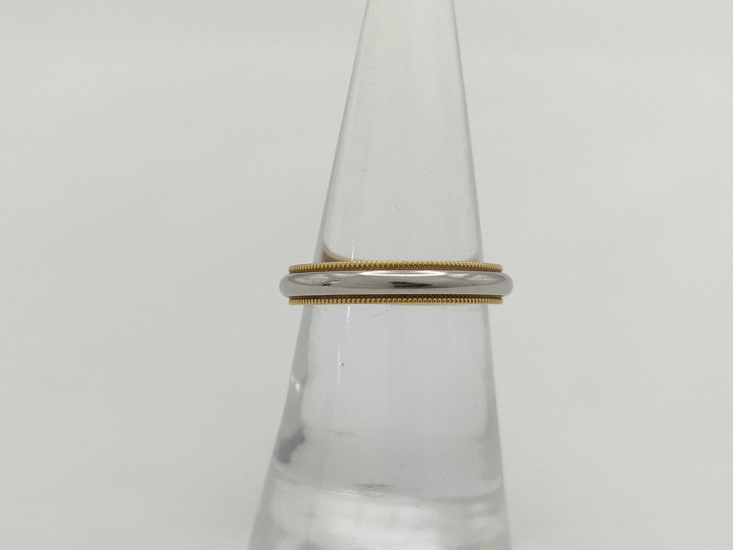 Tiffany & Co. Milgrain PT950/750 5.6g Ring 