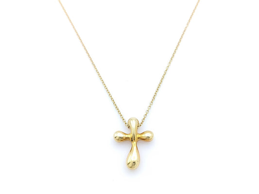 Tiffany&Co. Cross 750 4.2g Necklace 