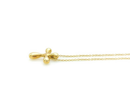Tiffany&Co. Cross 750 4.2g Necklace 