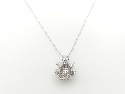 R0.05ct D0.22ct K18 5.0g Necklace 