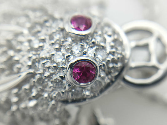 R0.05ct D0.22ct K18 5.0g Necklace 