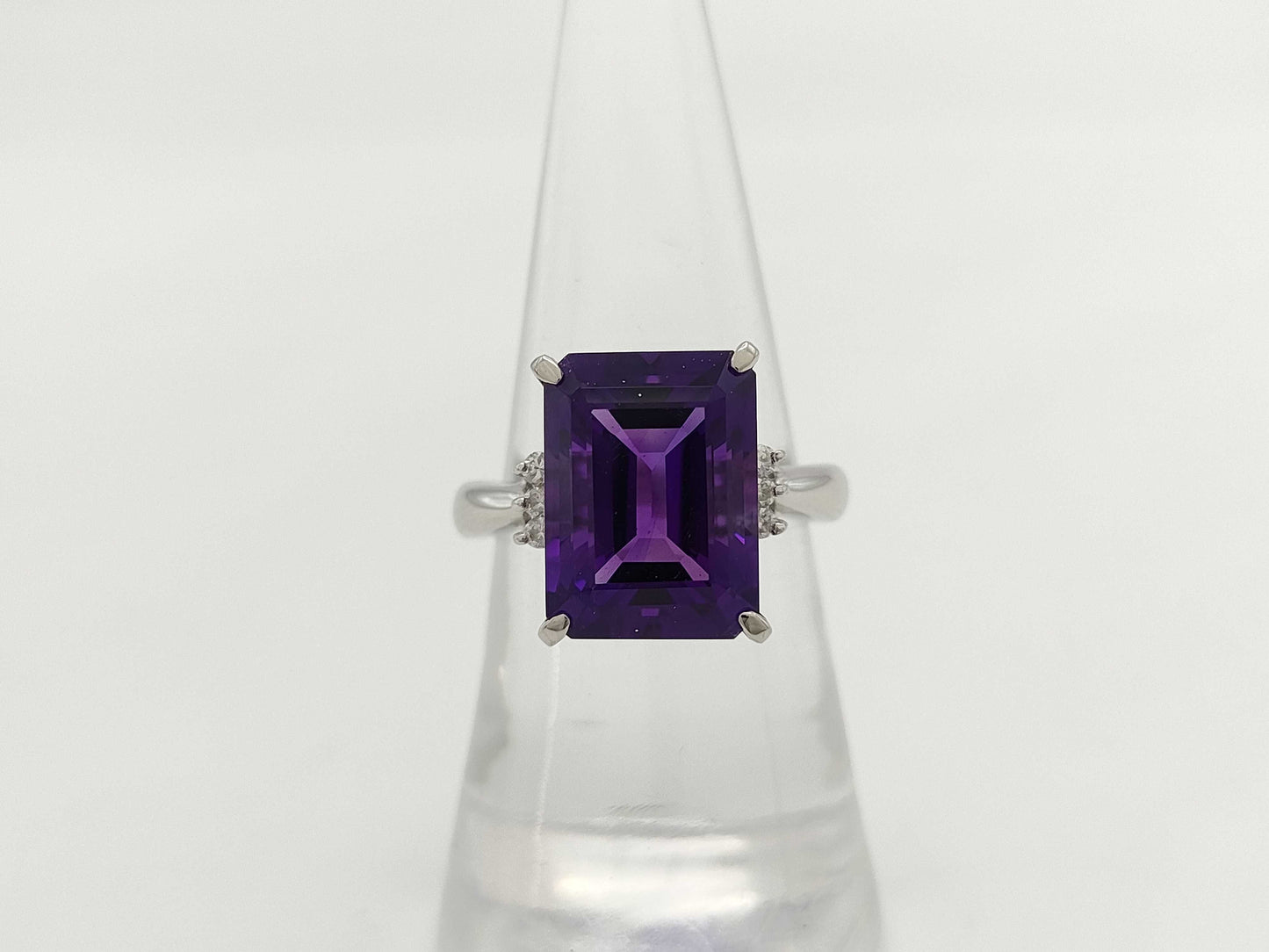 AM6.50ct D0.09ct PT900 10g Ring 