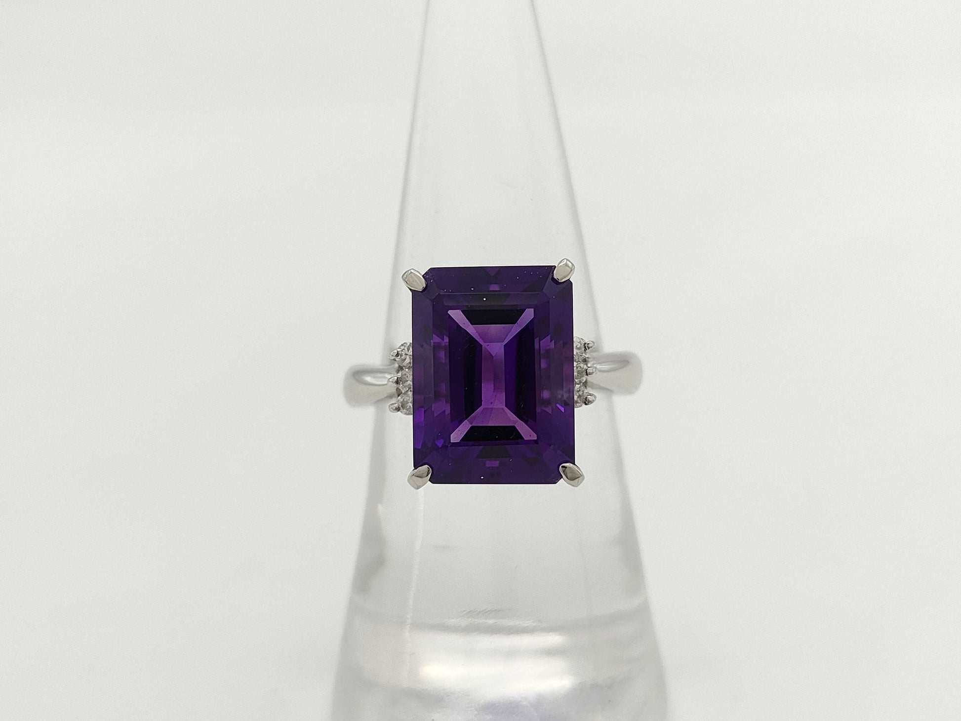 AM6.50ct D0.09ct PT900 10g Ring 