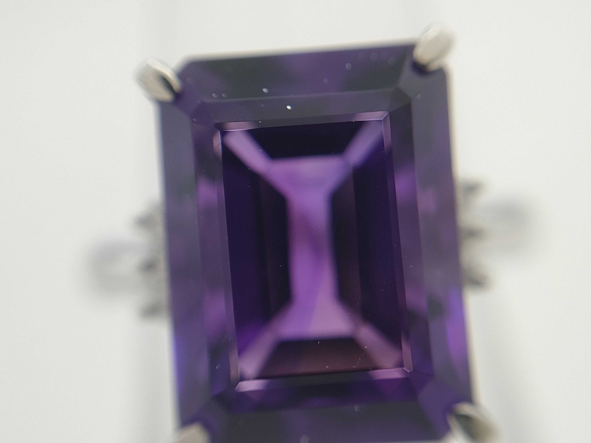 AM6.50ct D0.09ct PT900 10g Ring 