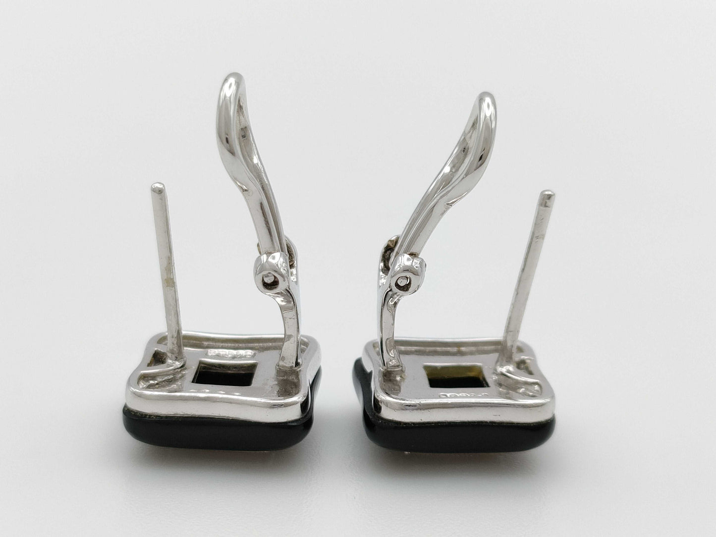 Onyx D0.50ct PT900 8.5g Earrings 