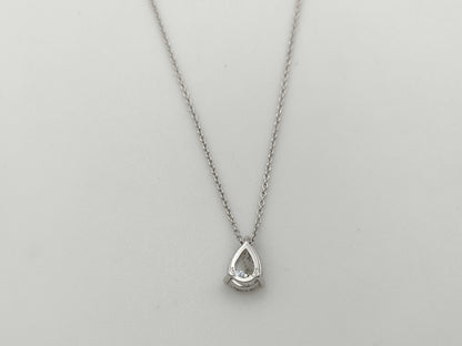 D1.014ct K18WG 2.4g Necklace 