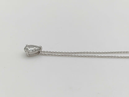 D1.014ct K18WG 2.4g Necklace 