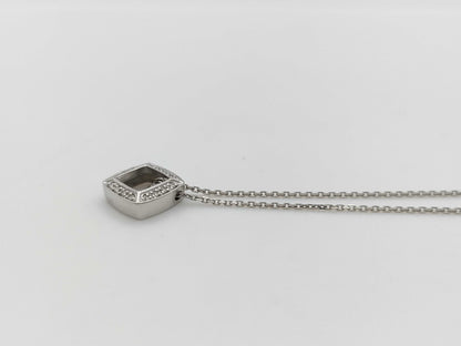 D0.30ct FD0.12ct PT900/850 5.6g Necklace 