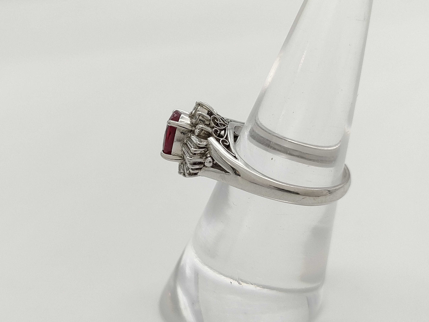R1.17ct D.043ct PT900 6.0g Ring 