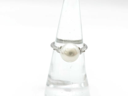 Pearl diameter approx. 9.3mm D0.22ct PT900 5.1g ring 
