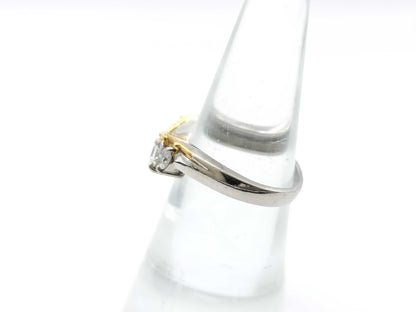 D1.01ct PT900/K18 5.8g Ring 