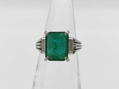 E1.91ct D0.37ct PT900 7.9g Ring 