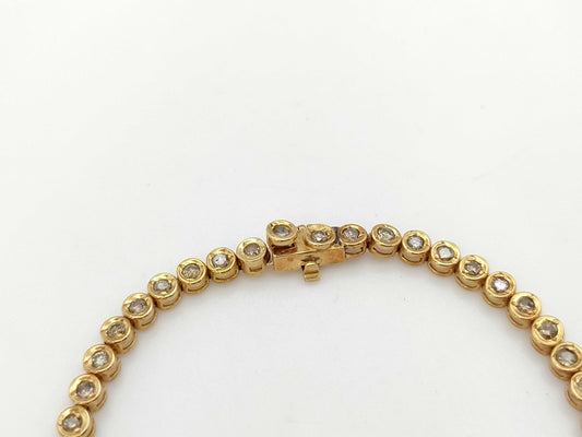 D1.00ct K18 7.0g Bracelet Bangle 
