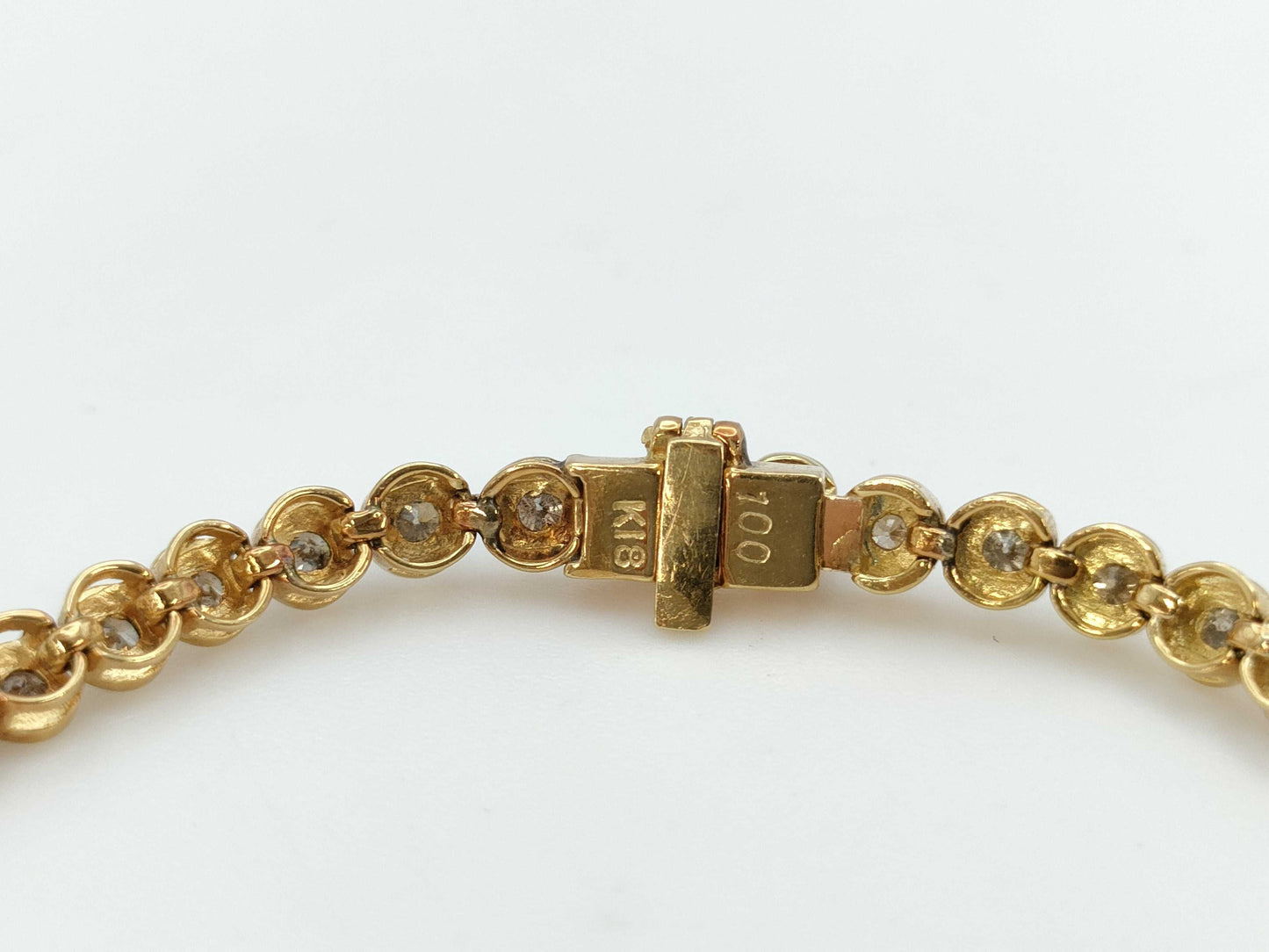 D1.00ct K18 7.0g Bracelet Bangle 