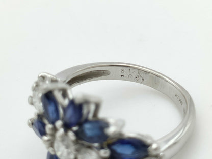 Sapphire Diamond PT900 5.0g Ring 