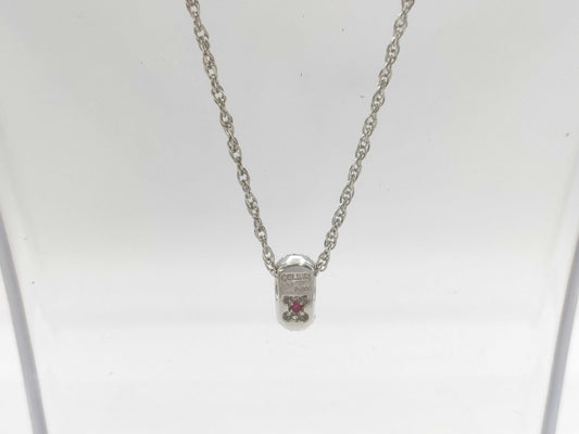 CELINE R0.03ct D0.58ct PT900/PT850 6.8g Necklace 