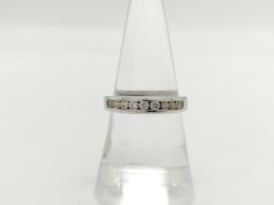 Transparent Stone 750 4.1g Ring 