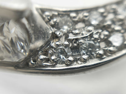 D0.45ct/0.38ct PT900 6.8g Ring 