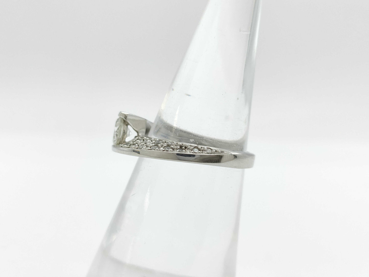 D0.45ct/0.38ct PT900 6.8g Ring 