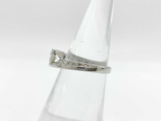 D0.45ct/0.38ct PT900 6.8g Ring 