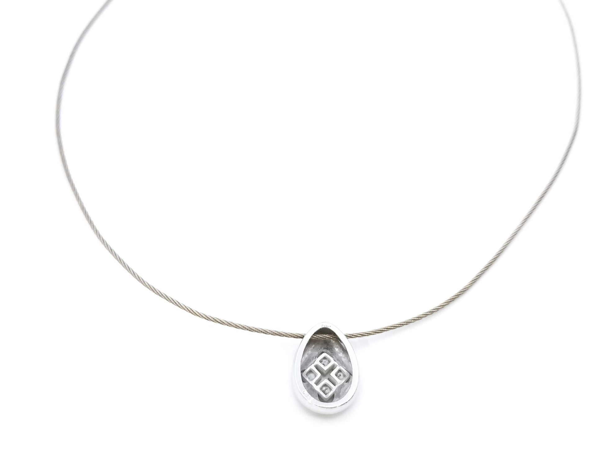D0.51ct 750/PT900 7.4g Necklace 