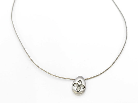 D0.51ct 750/PT900 7.4g Necklace 