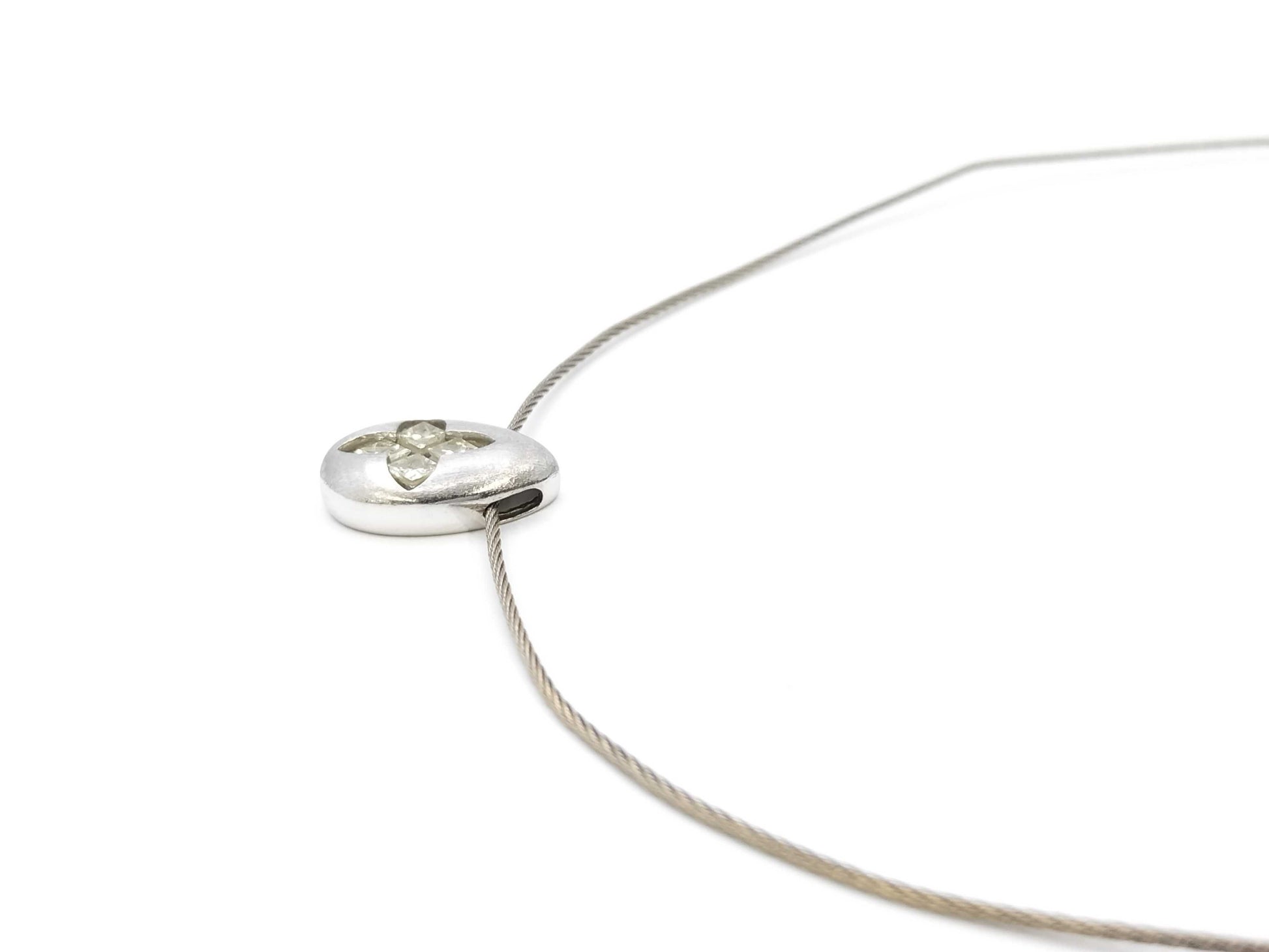 D0.51ct 750/PT900 7.4g Necklace 
