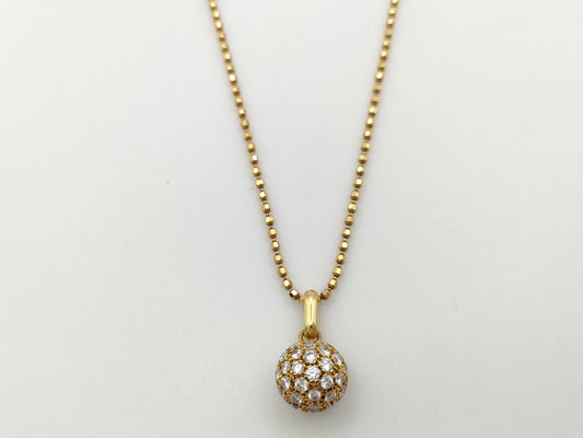 D1.10ct K18 5.6g Necklace 