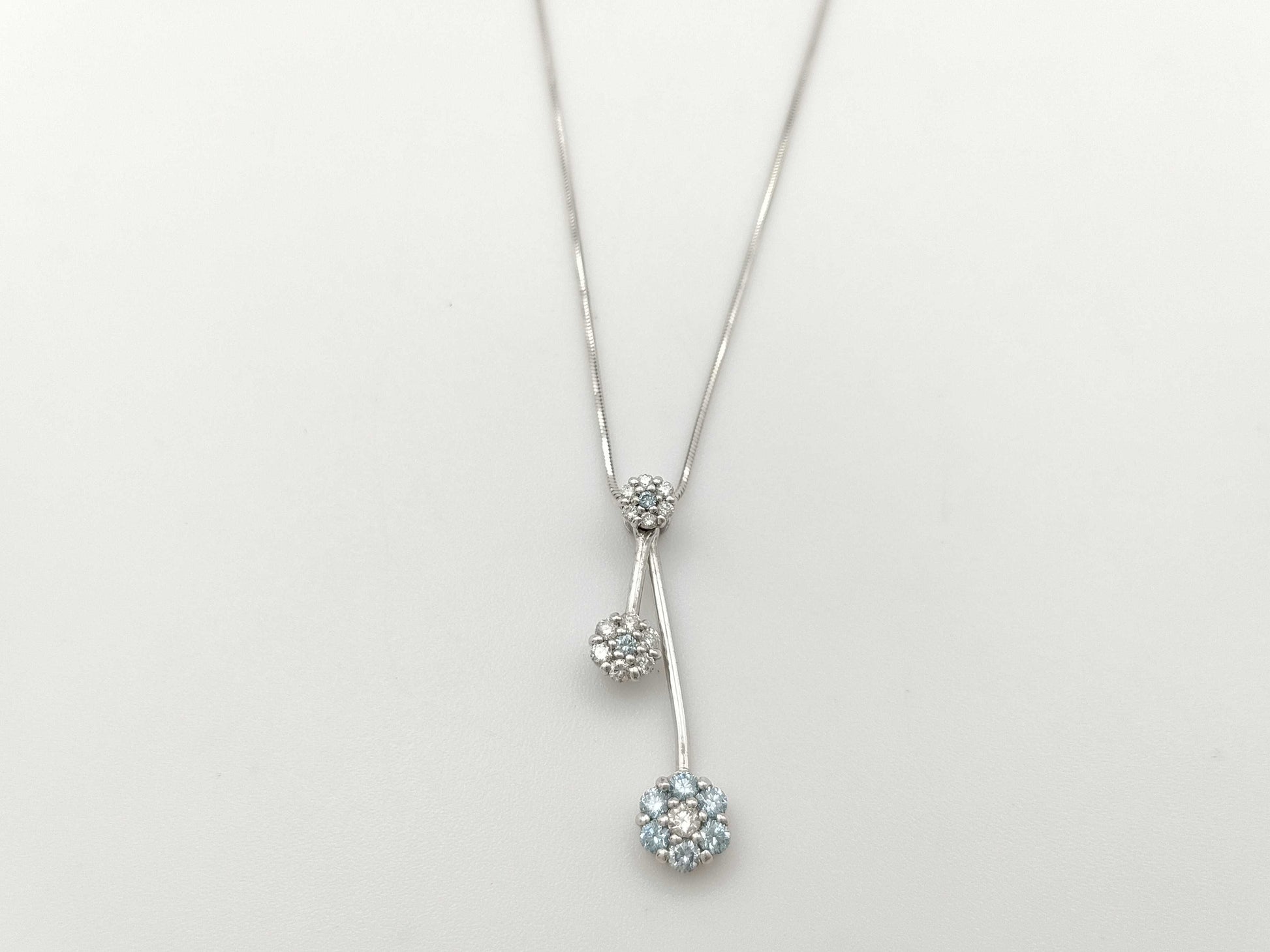 D0.27ct FD0.23ct PT900/850 5.7g Necklace 