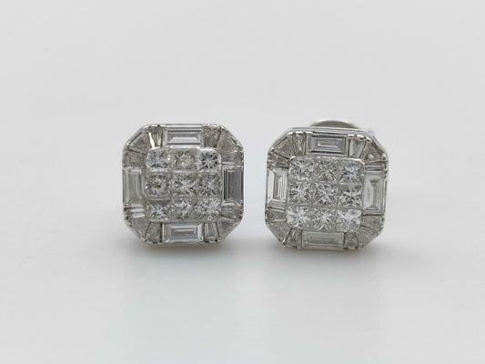 D1.02ct 750 3.5g Earrings 