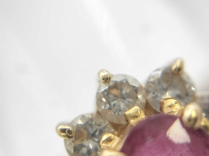 Ruby Diamond K18 3.5g Ring 