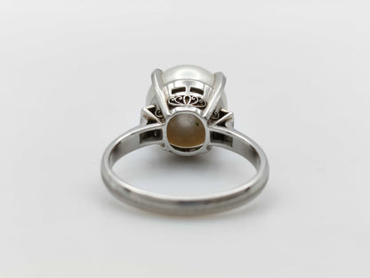 Pearl diameter approx. 11.7mm PT900 7.6g ring 