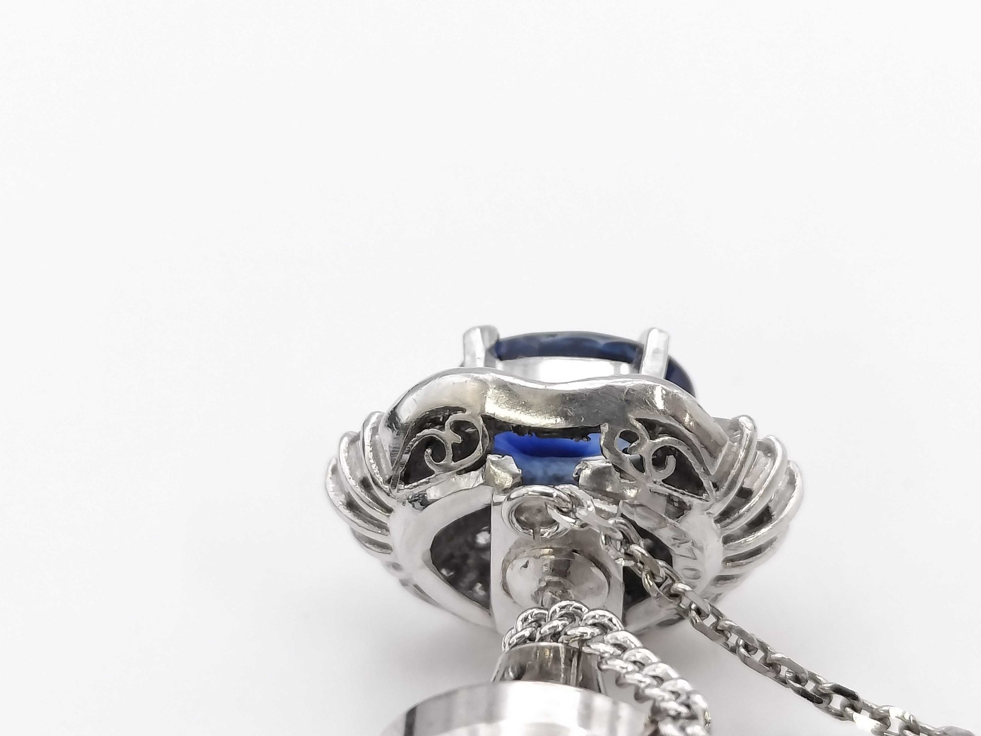 S1.47ct D0.76ct PT900 4.7g Tie Pin Cuffs 