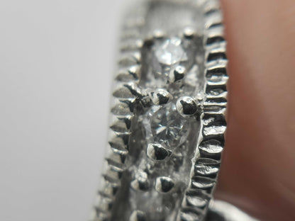 Coral diameter approx. 11.6mm D0.09ct K14WG 4.7g Pendant top 
