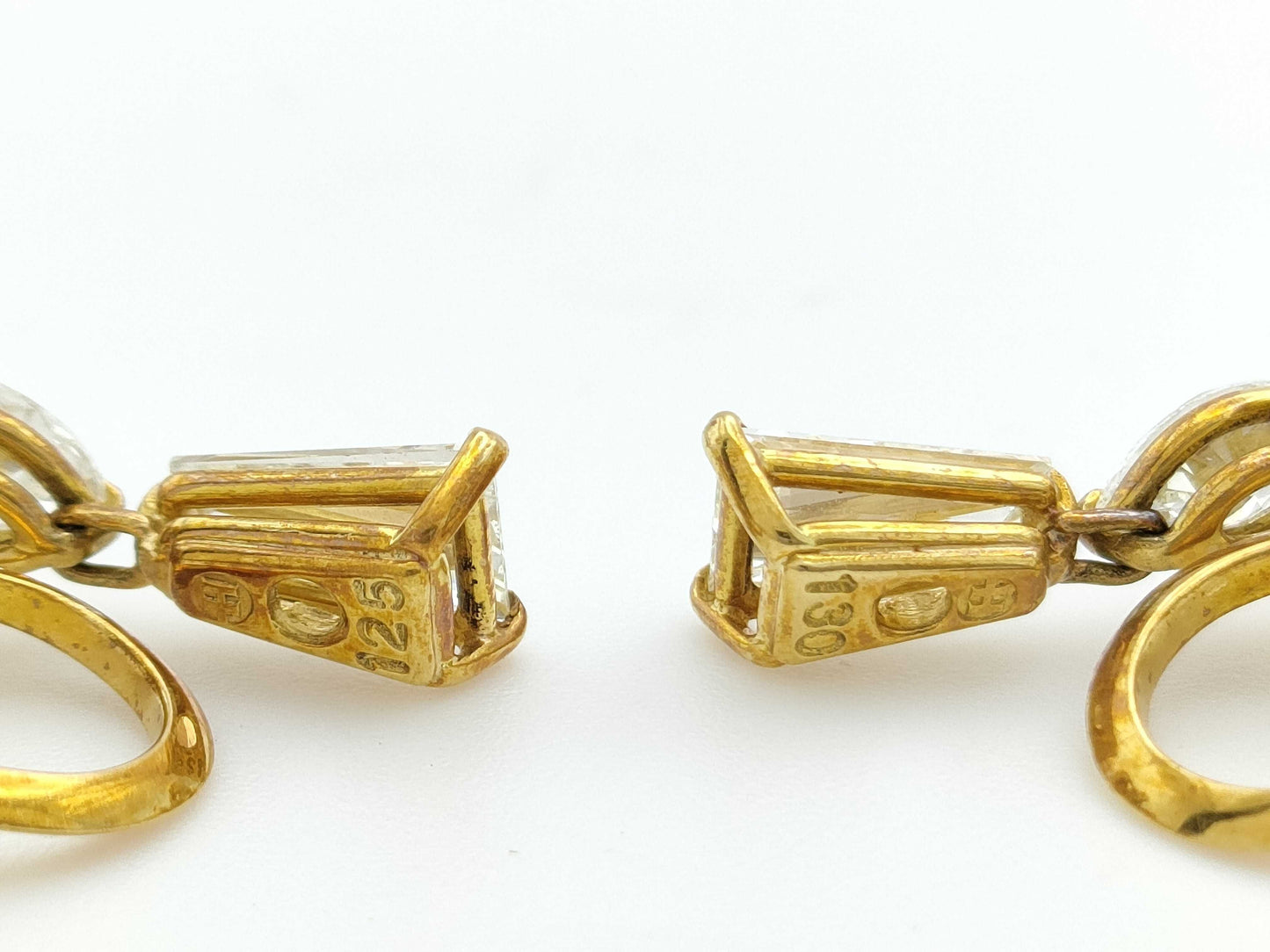 D1.25/1.30ct K18 5.3g Earrings 
