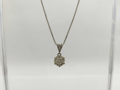 D0.392ct FD0.03ct PT900 6.2g Necklace 