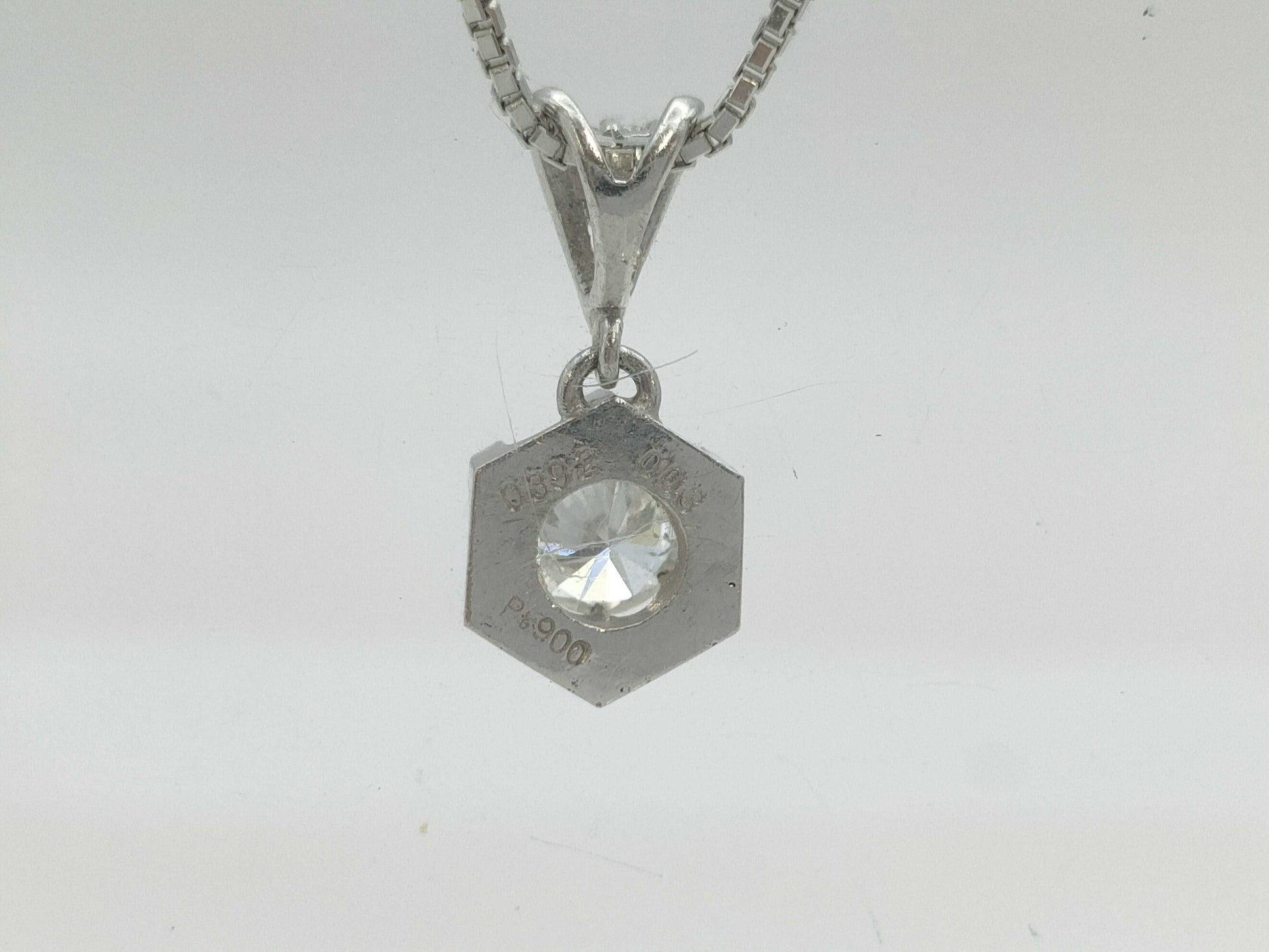 D0.392ct FD0.03ct PT900 6.2g Necklace 
