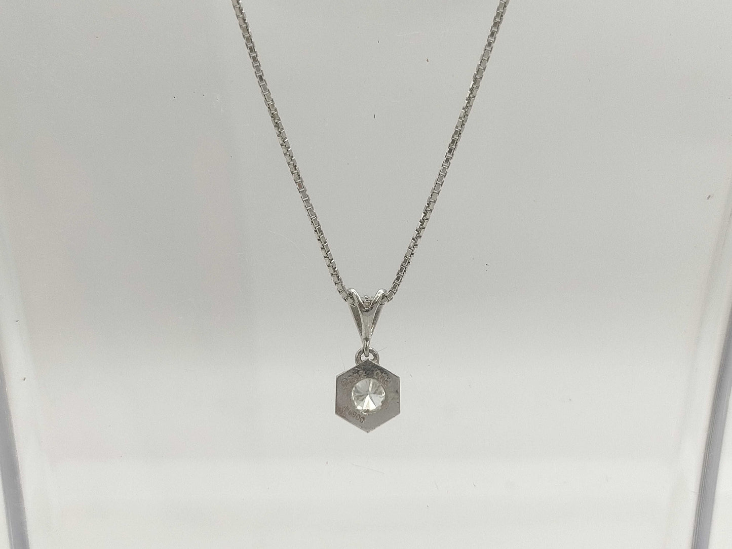 D0.392ct FD0.03ct PT900 6.2g Necklace 