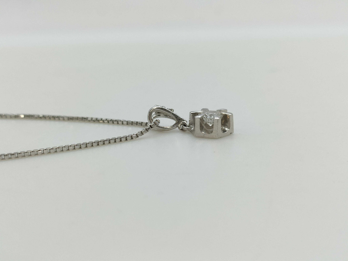 D0.392ct FD0.03ct PT900 6.2g Necklace 