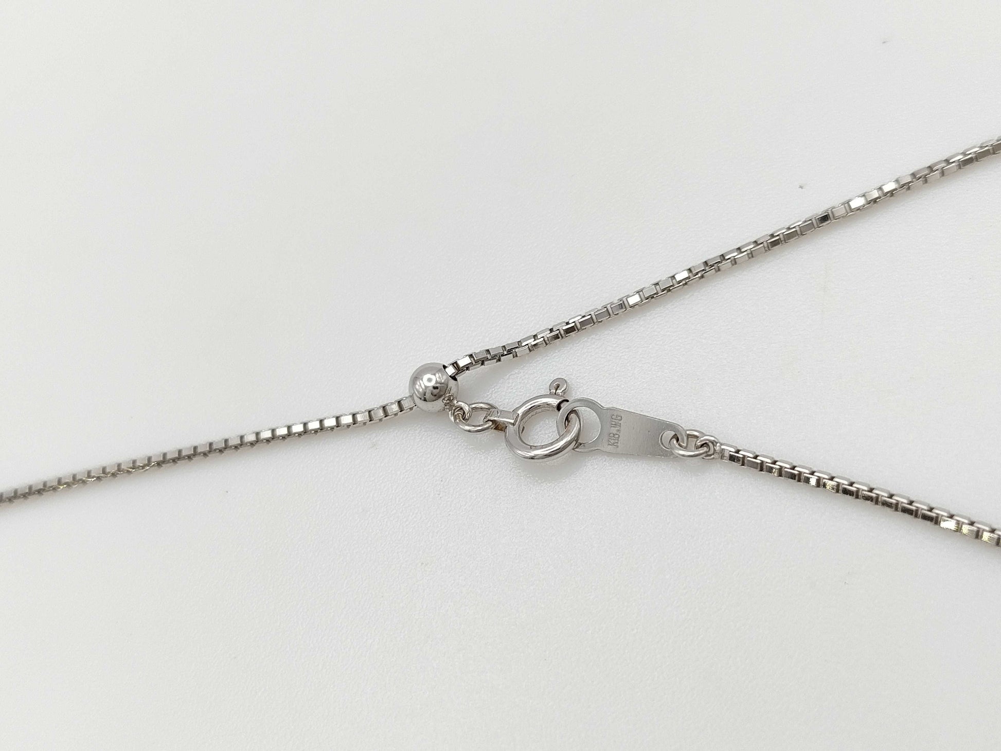 D1.00ct K18WG 6.2g Necklace 