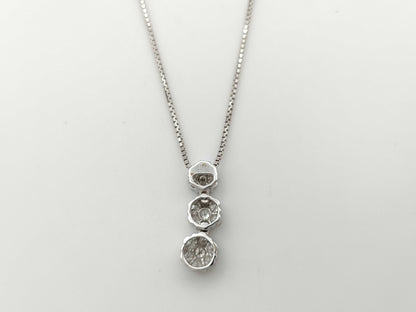 D1.00ct K18WG 6.2g Necklace 