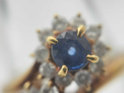 S0.58ct D0.40ct K18 3.9g Ring 